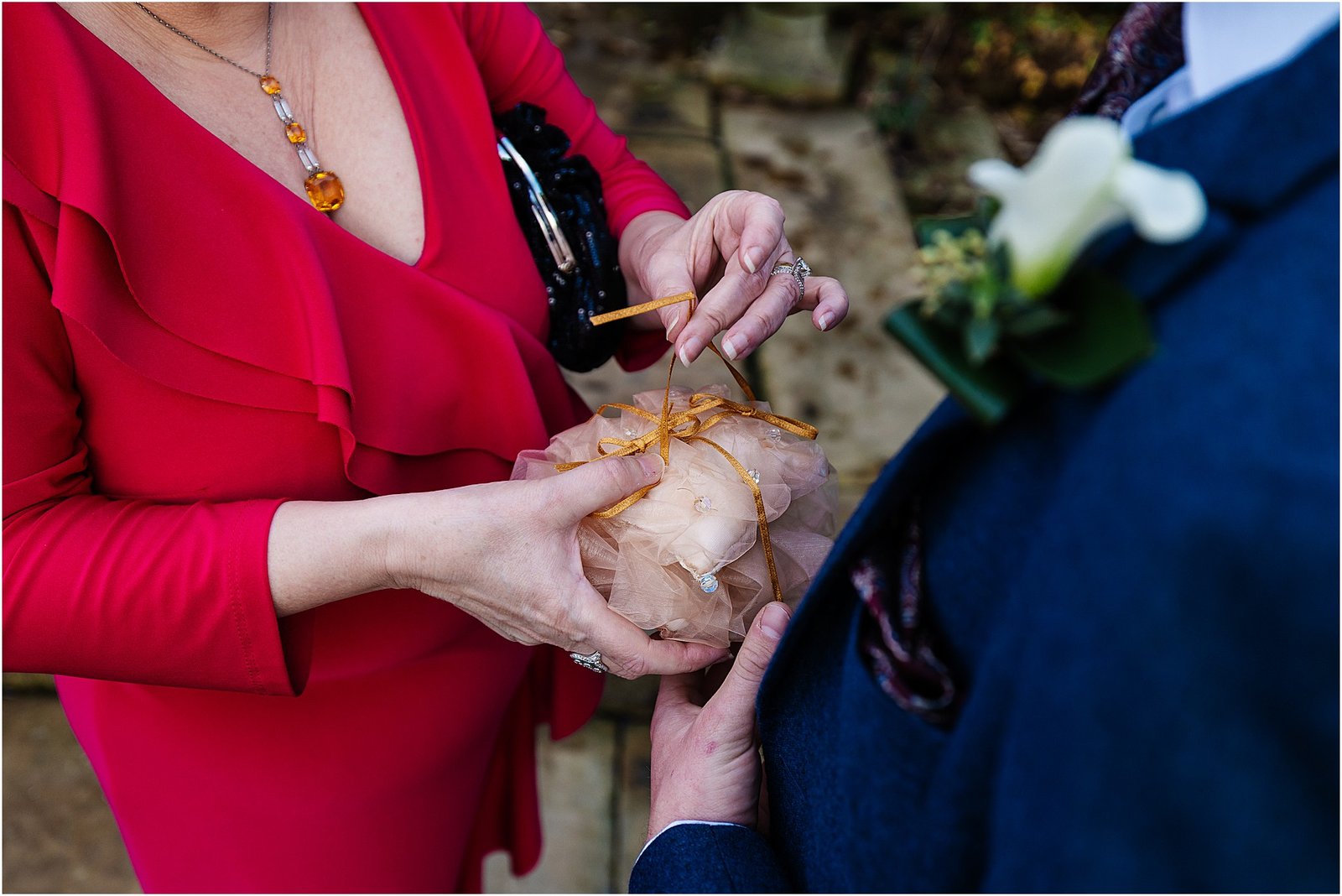 Holdsworth House, Halifax winter wedding NYE rings parents 