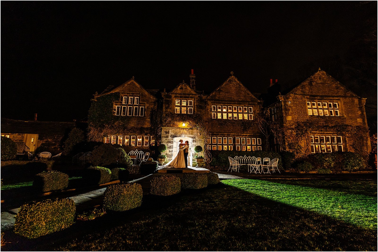 portraits wedding Holdsworth House winter NYE 2021