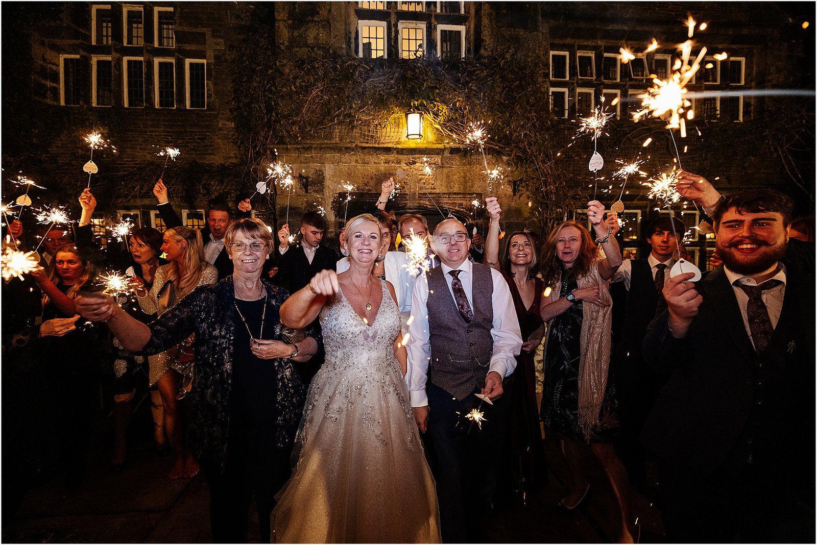 Holdsworth House Halifax sparklers dancing 