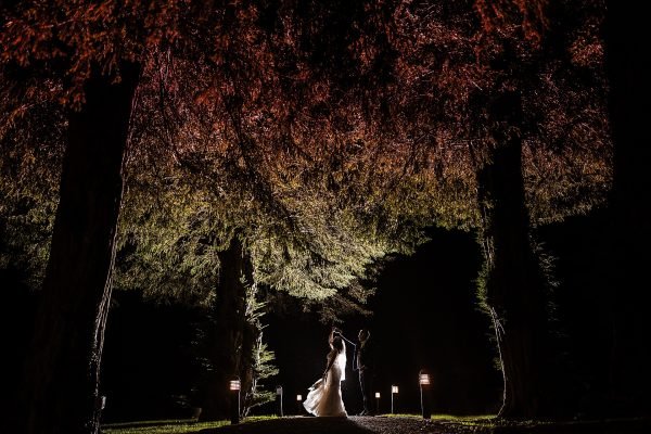 mitton hall hotel winter green gardens bride groom portraits