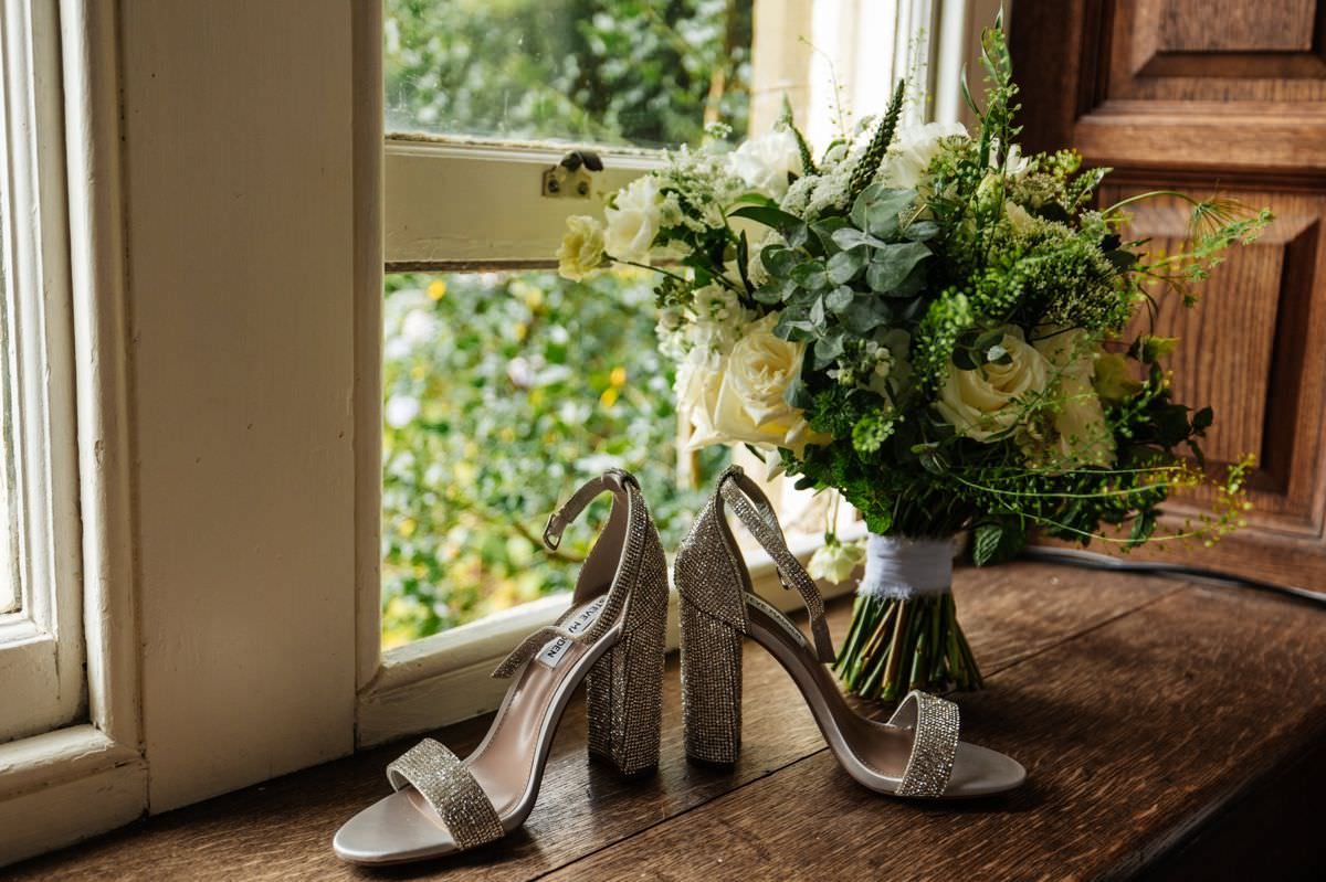 wedding shoe flowers wyresdale park 