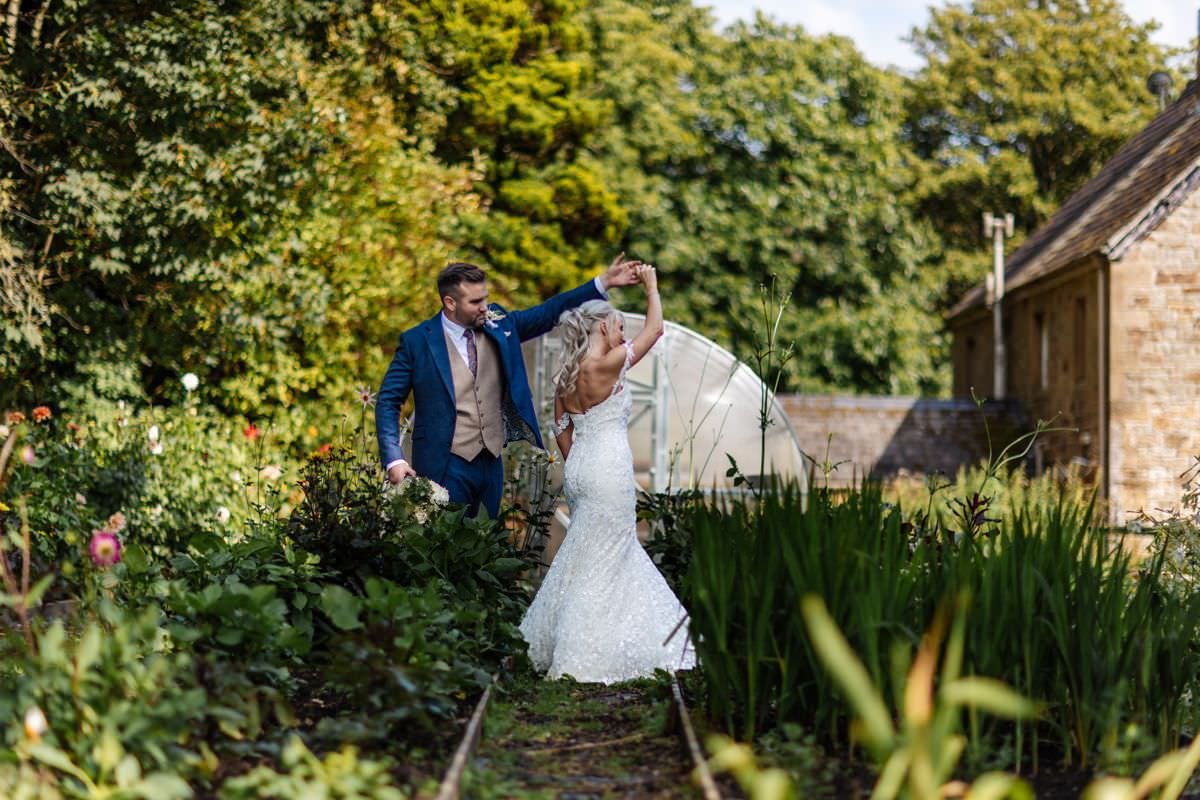 allotment portraits bride groom wyresdale park summer