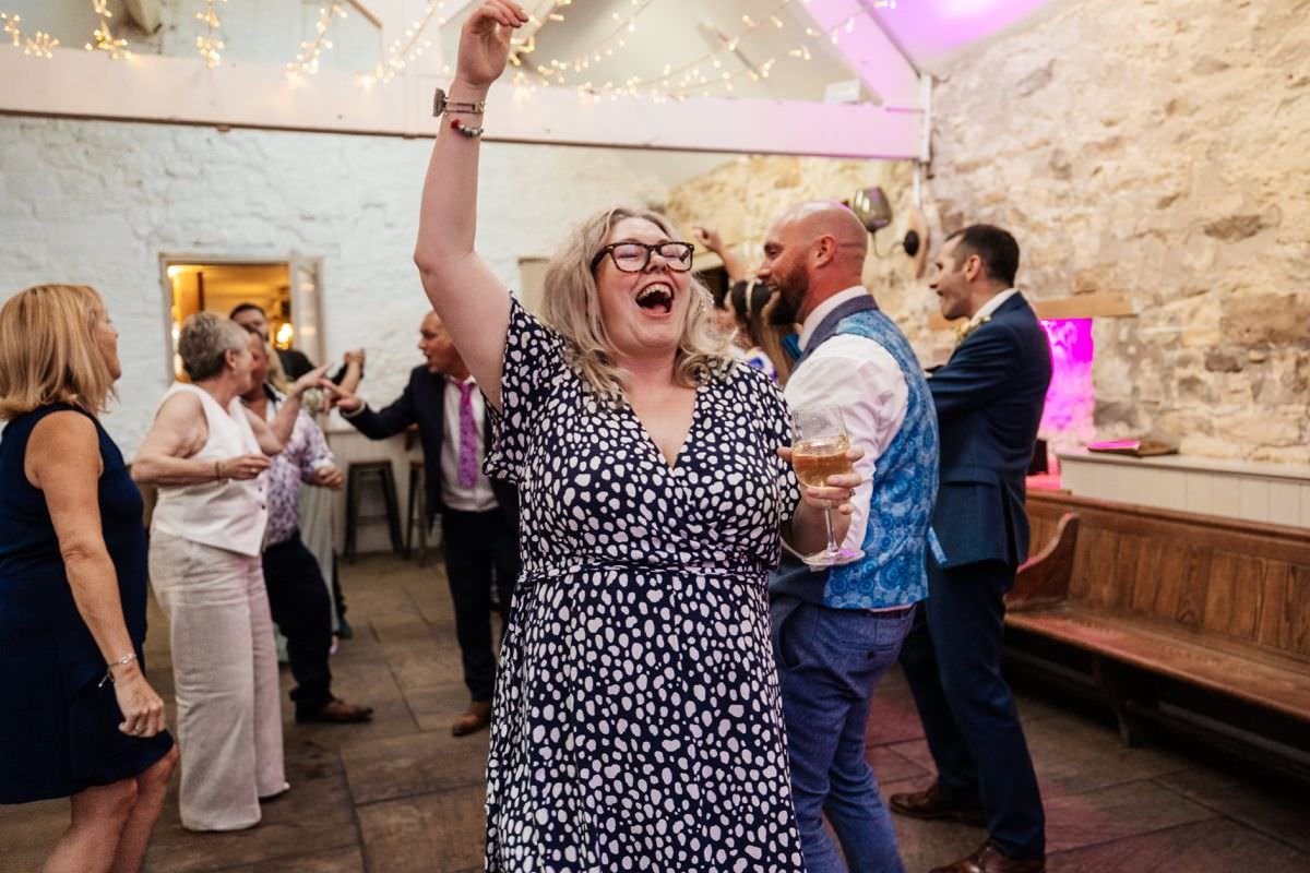 wedding guests dancing entertainment wyresdale park