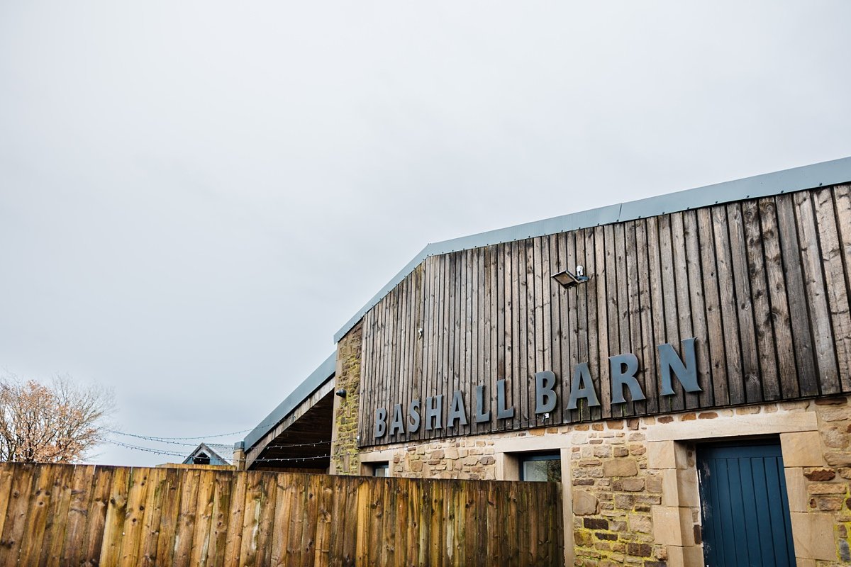 Bashall Barn Twilight Winter wedding Photography venue 