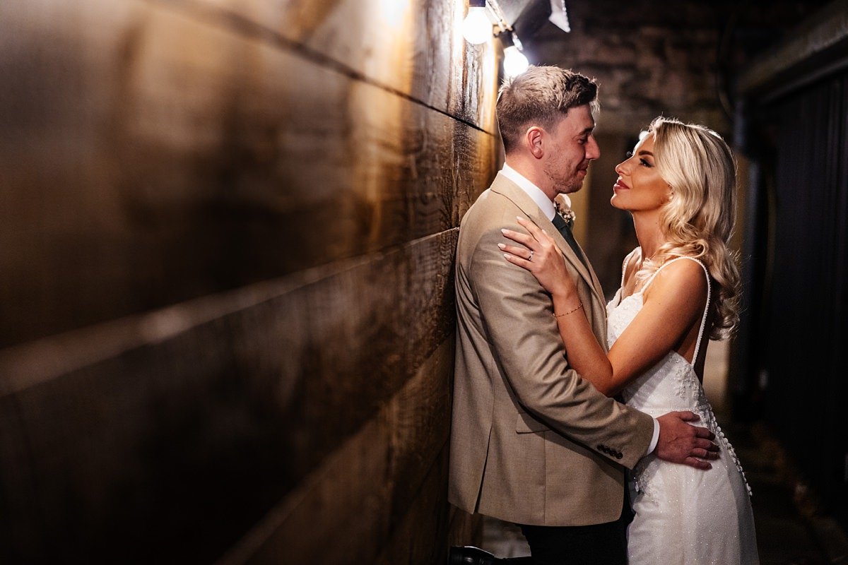 portaits grounds bashall barn evening twilight wedding photography lancashire 