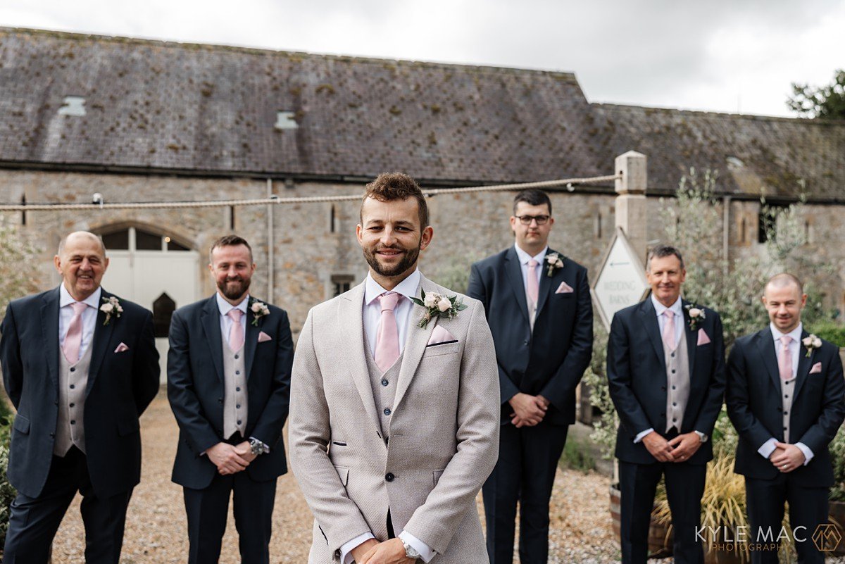 groomsmen getting ready wedding portriats batsman wyresdale park 