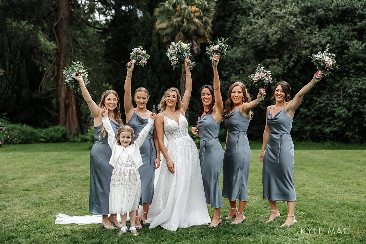 bridesmaids wedding wyresdale summer wedding bluebells and daisys 