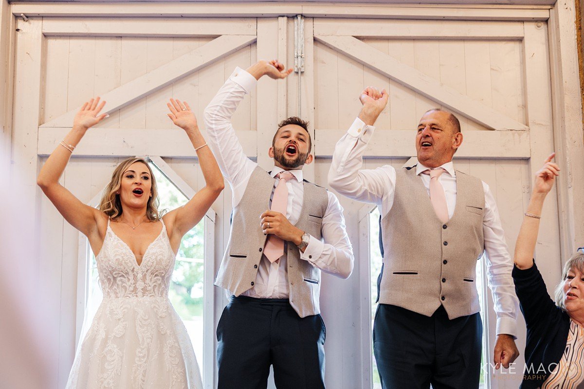 bride groom wyresdale park dancing wedding breakfast