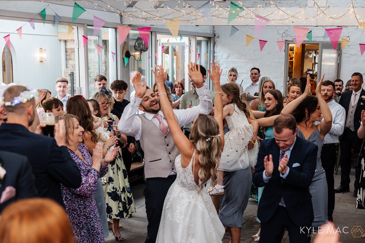 wyresdale park summer wedding photography dancing first dance bride groom