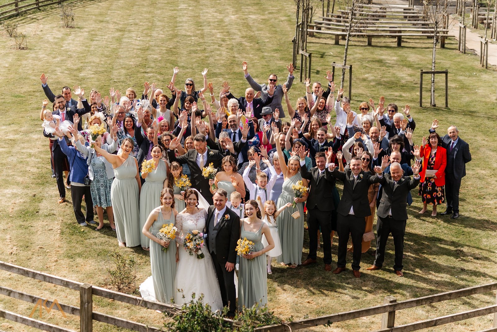 all guests family portrait wedding