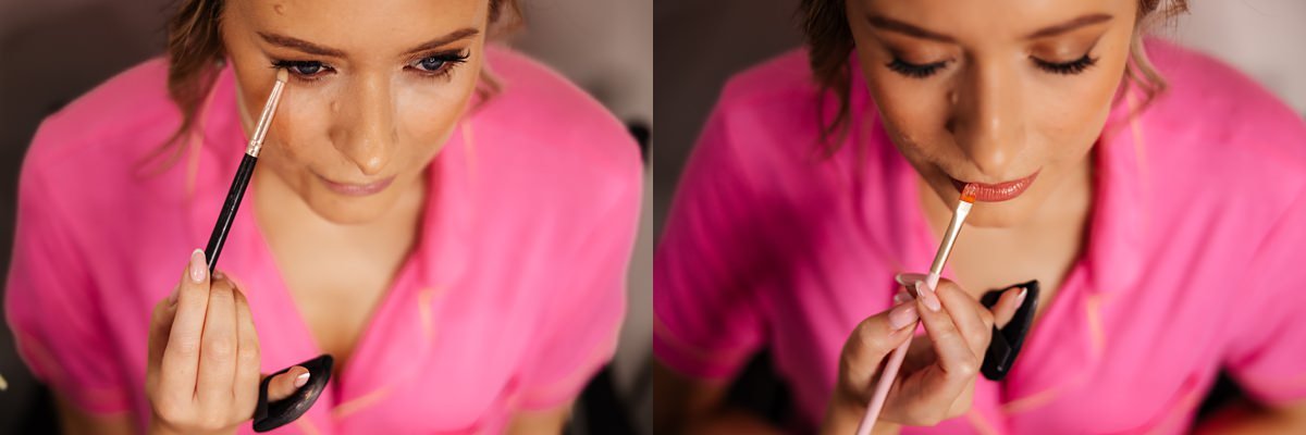 bride makeup lips wedding venue mere court hotel