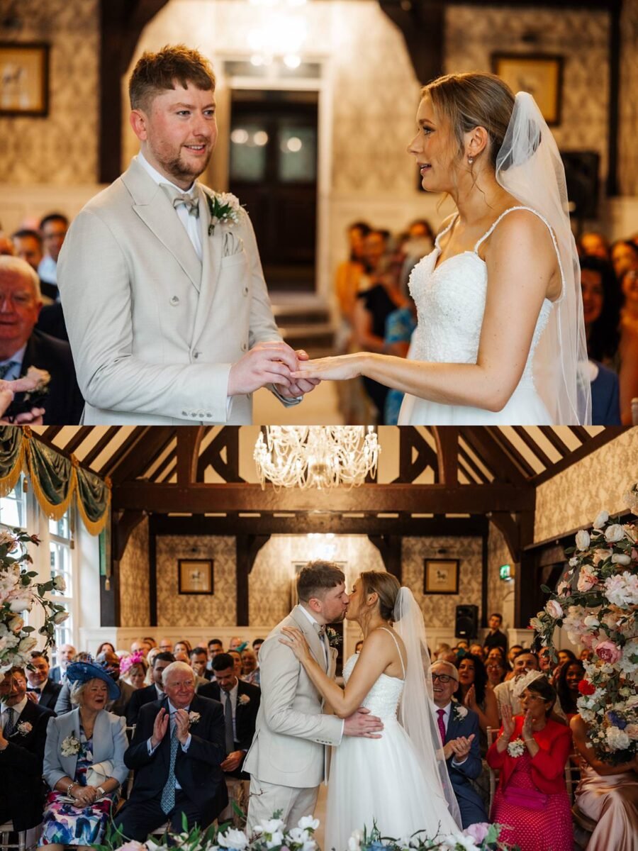 wedding rings ceremony mere court hotel