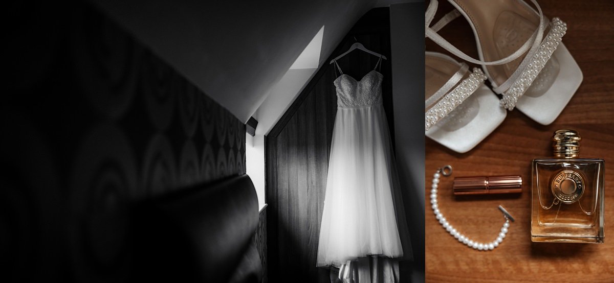 mere court wedding photography details dress shoes makeup