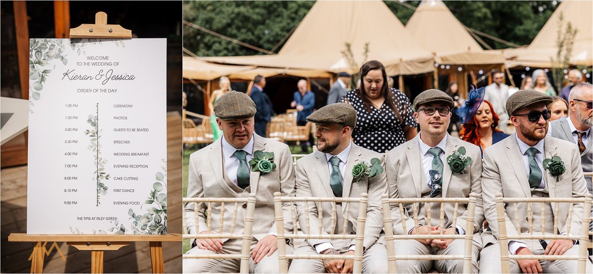 Tipis at Riley Green family ceremony
