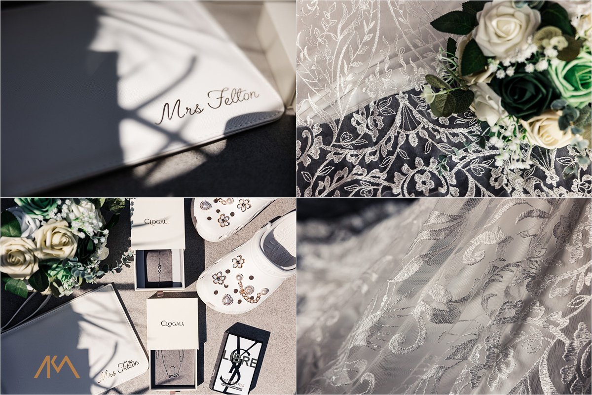 wedding dress detail photography