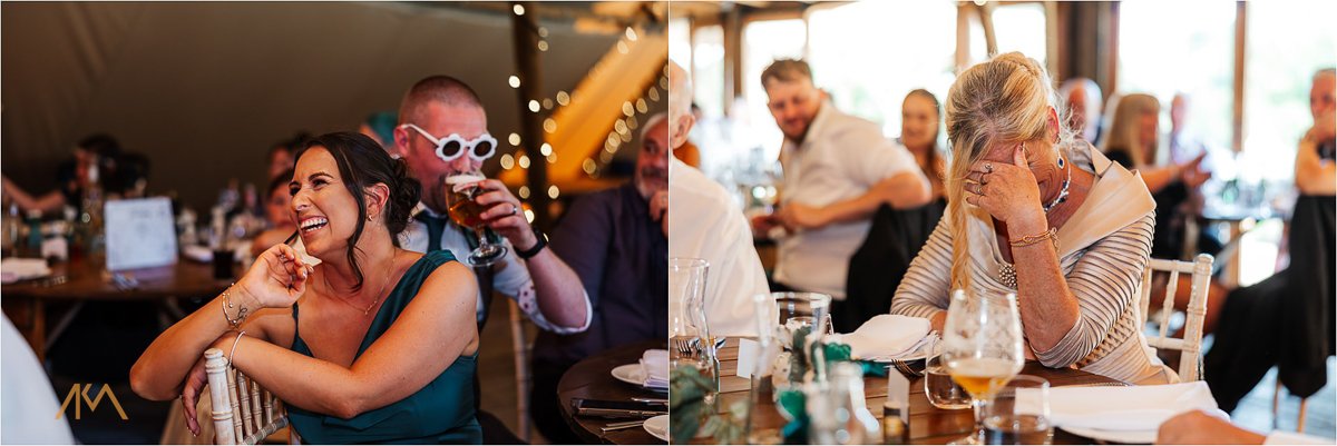Tipis at Riley Green speeches tears laughter summer wedding
