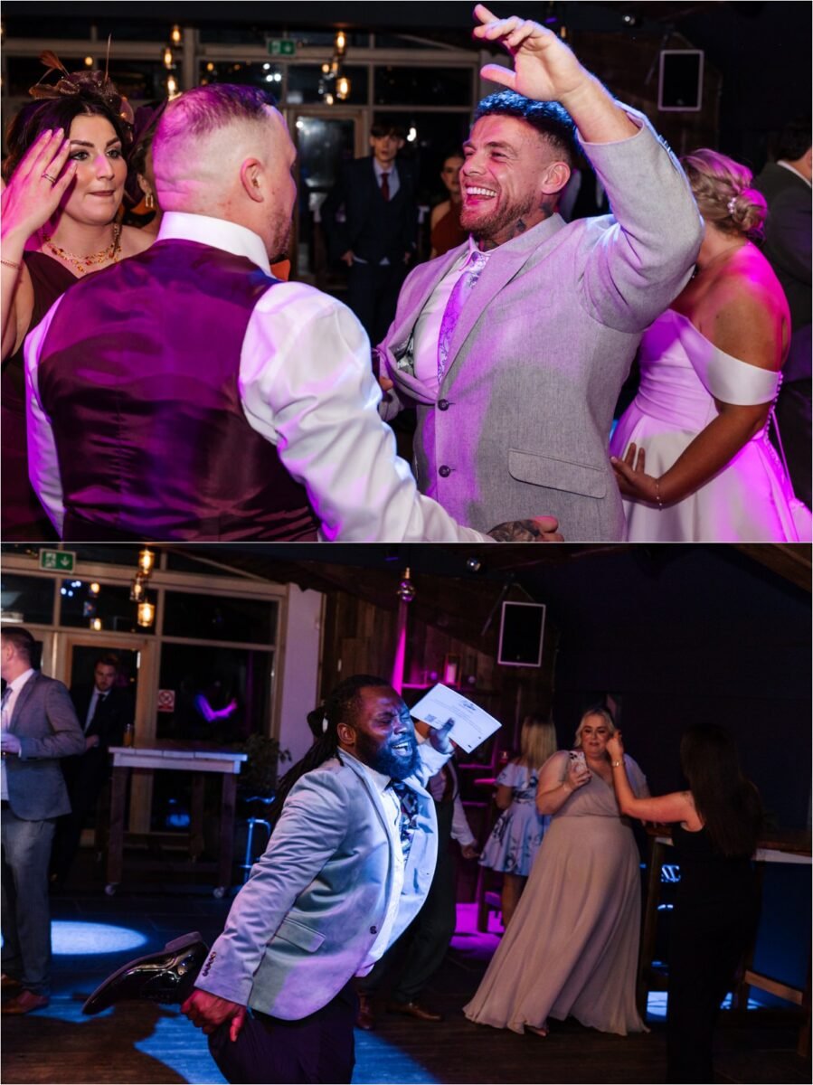 wedding host dancing at the firstdance