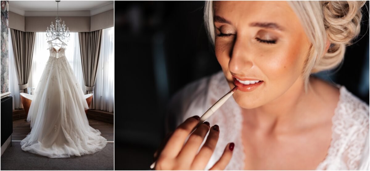 wedding dress bartle hall winter venue