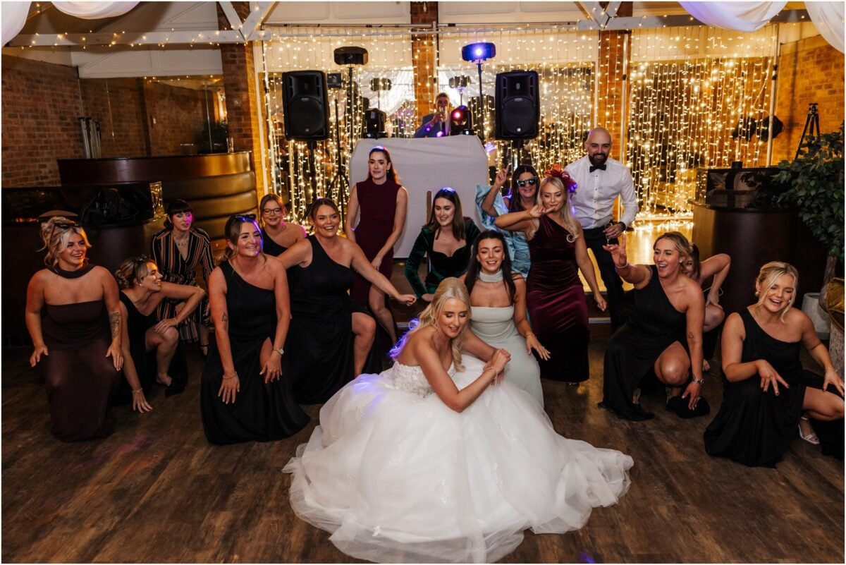 celebration dancing wedding bartle hall bride 