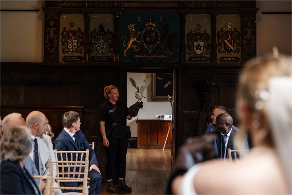 owl wedding rings Samlesbury Hall