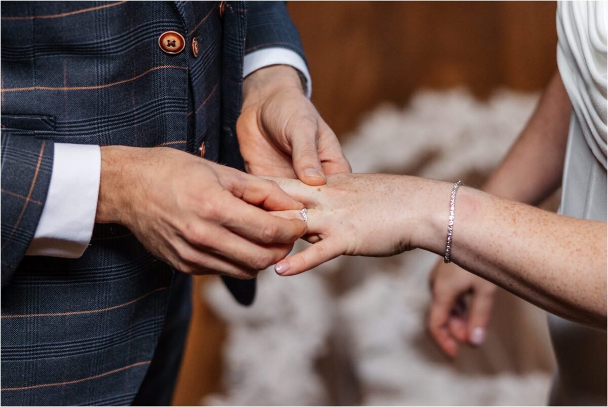 wedding rings groom Samlesbury Hall