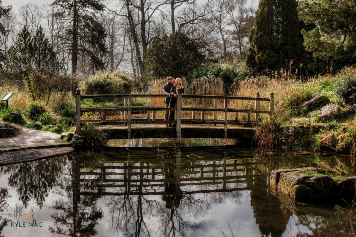 chiness garden engagement photography preston lancashire couple smiles
