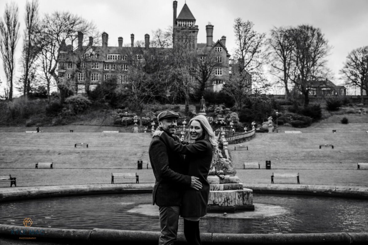 avenham park preston lancashire engagment photo shoot