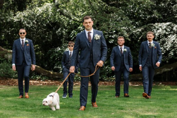 summer wedding 2027 bride groom pets dog