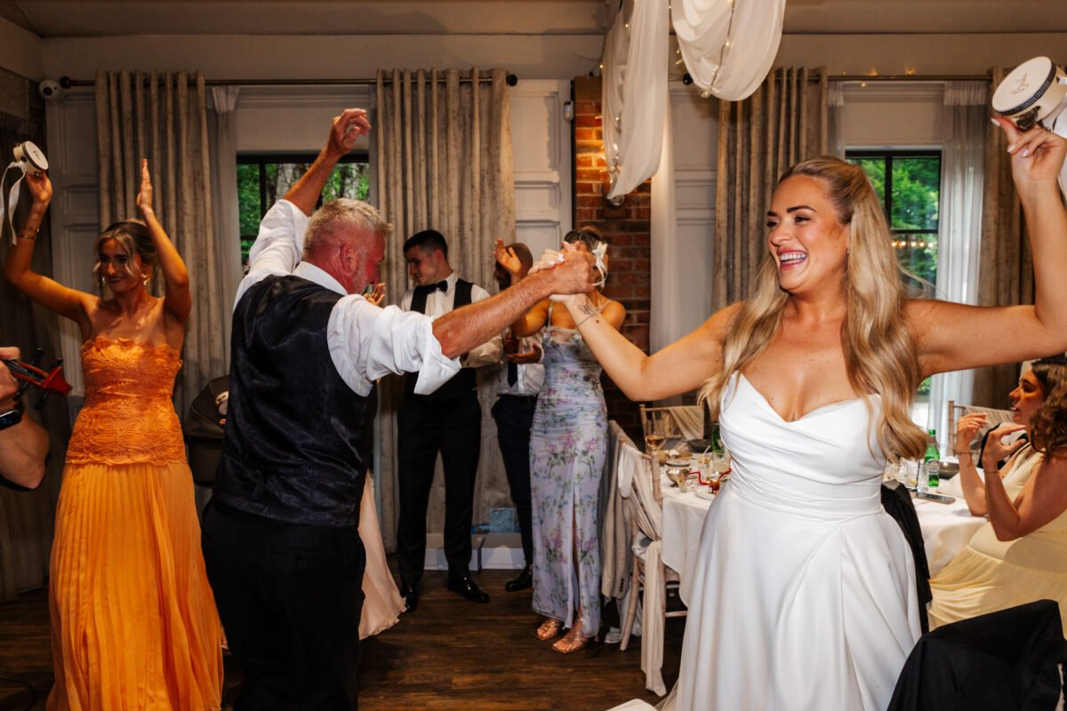 black and white dancing bride dad bartle hall preston