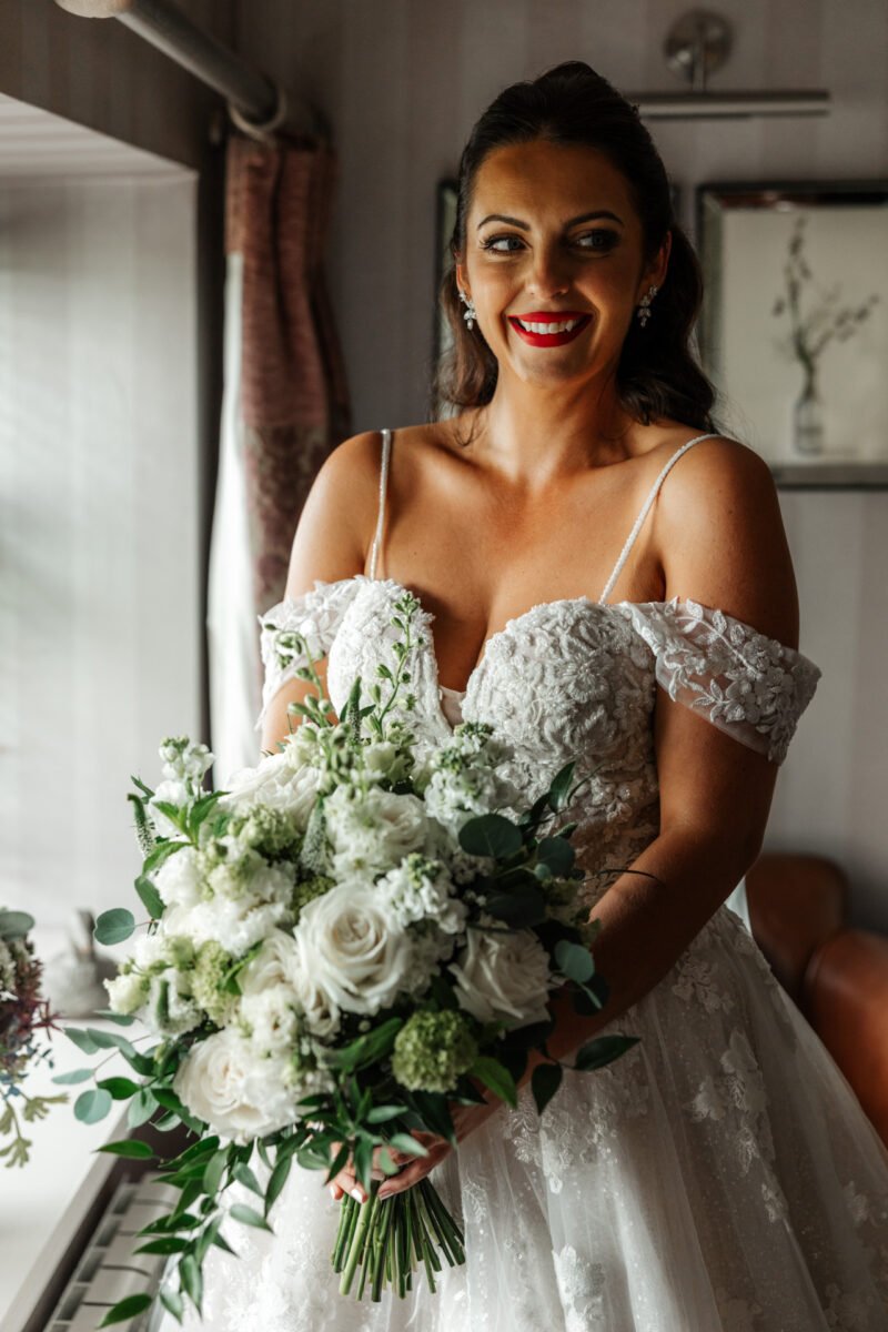 bride shireburn arms portriats twilight wedding black and white