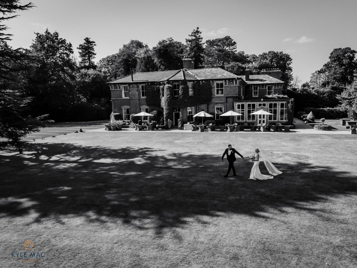 A Garden Estate Wedding in Timeless Black and White Elegance at Bartle Hall