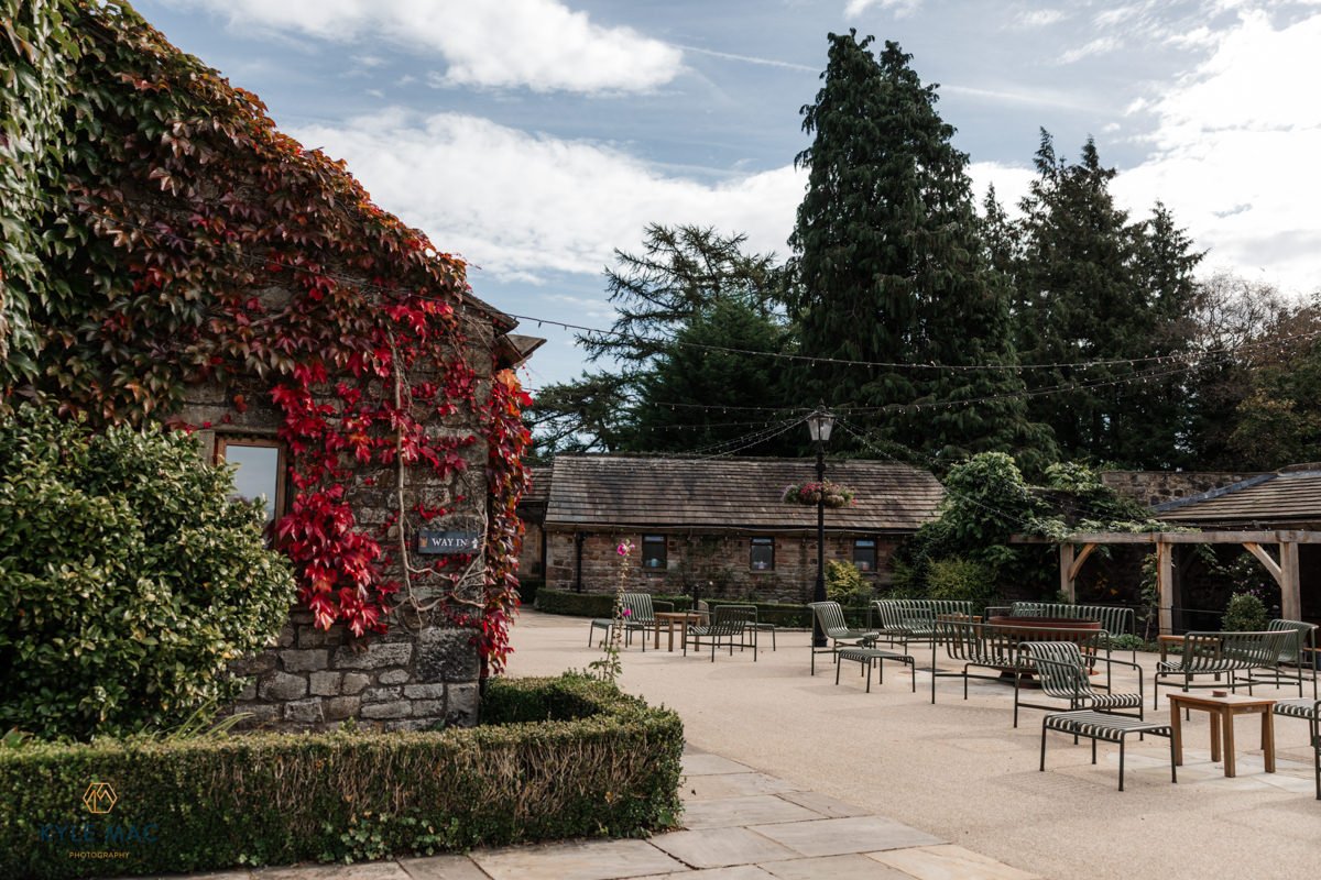 Front of Browsholme Hall, a Ribble Valley wedding venue in Lancashire