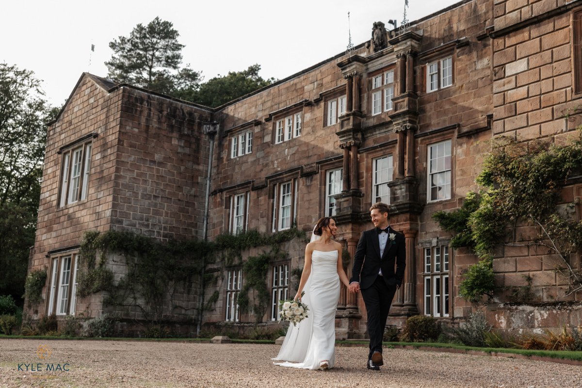 Moody Elegance Black & White Wedding at Browsholme Hall, Ribble Valley