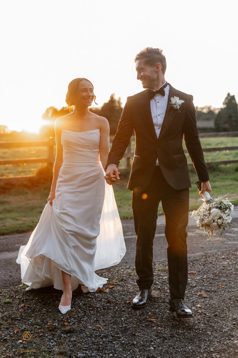 Natural candid couple portrait at Browsholme Hall wedding in Lancashire